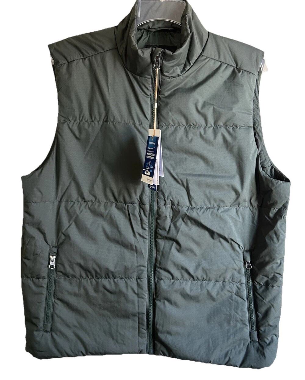 Quince Hybrid Insulated Lightweight Vest Mens Large Verdant Pine Green NWT